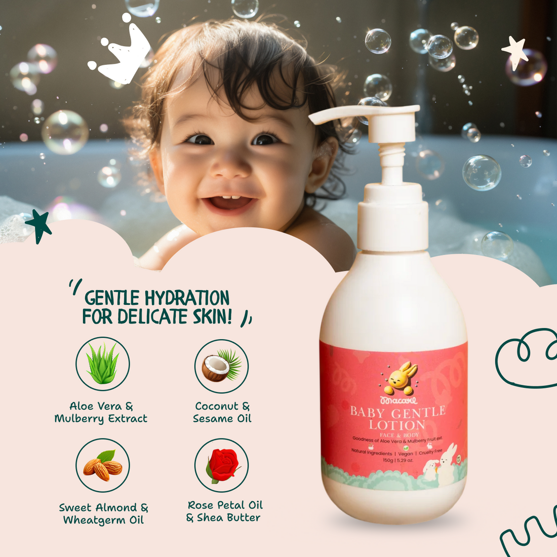 GENTLE BABY LOTION (150 ML)