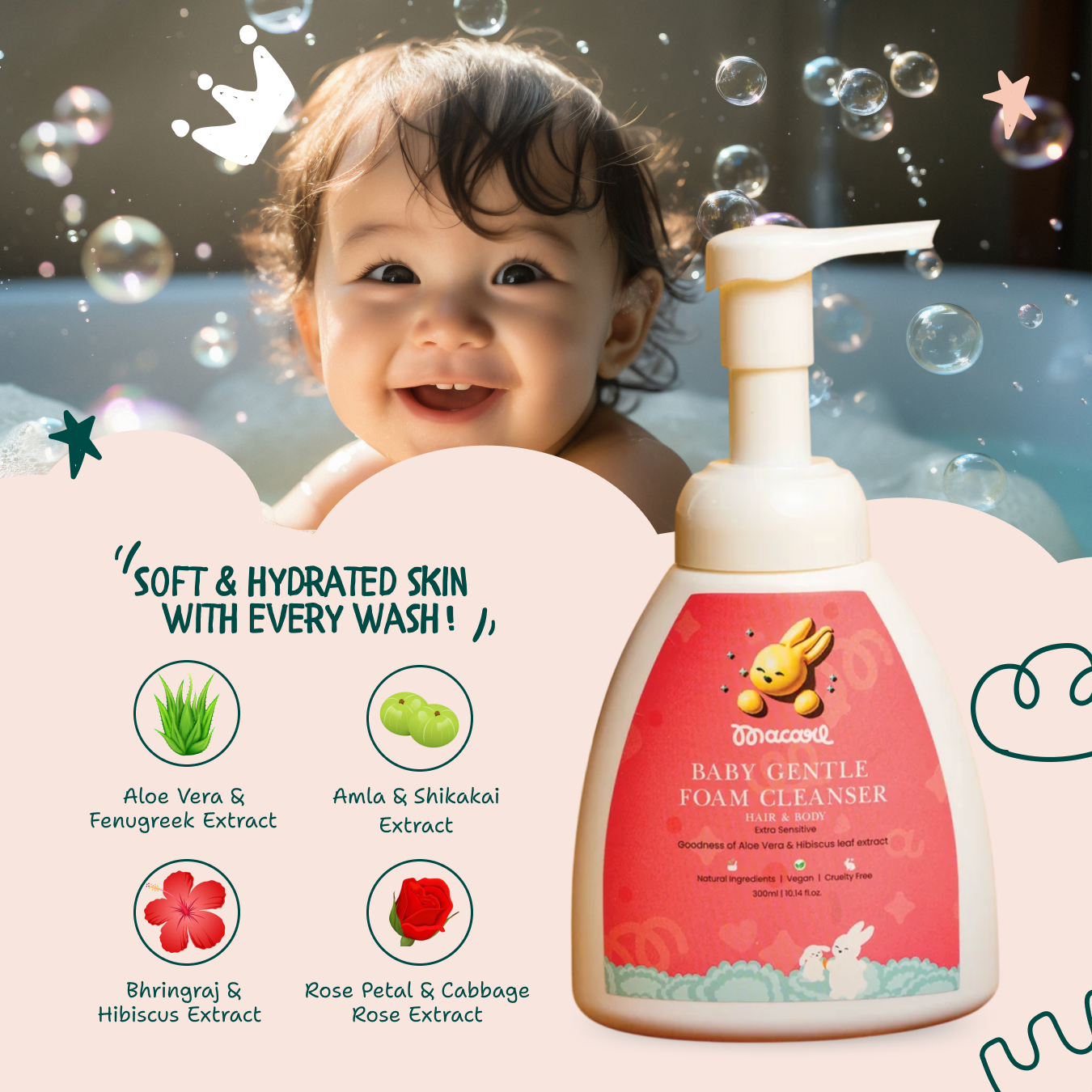 GENTLE FOAM CLEANSER  (300 ML)